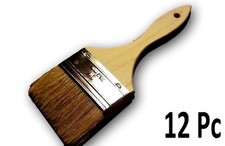 Lot of 12 3" Chip Brush Brushes Perfect for Adhesives Paint Touchups 3 Inch