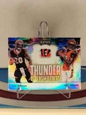 2020 Panini Playoff Joe Mixon AJ Green Thunder and Lightning Silver Prizm