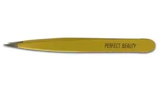 Perfect Beauty Yellow Pro Tweezers - Pointed Tip-made in Italy