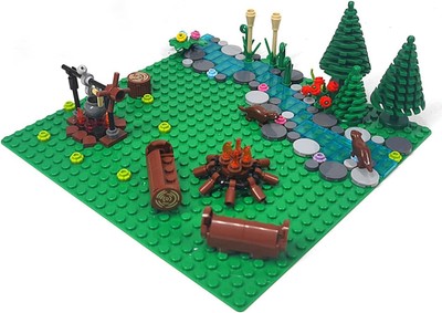 Pyrrhiax Urban Camping Blocks Set Outdoor Forest Tent Camping Adventure Toys ...