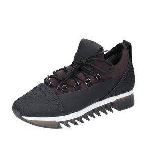 shoes man ALEXANDER SMITH sneakers brown textile black synthetic leather BN386 | eBay