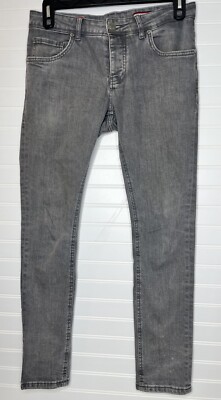Dsquared2 Gray Denim Medium Wash  5-Pockets Skinny Jean Made In Italy 30x30