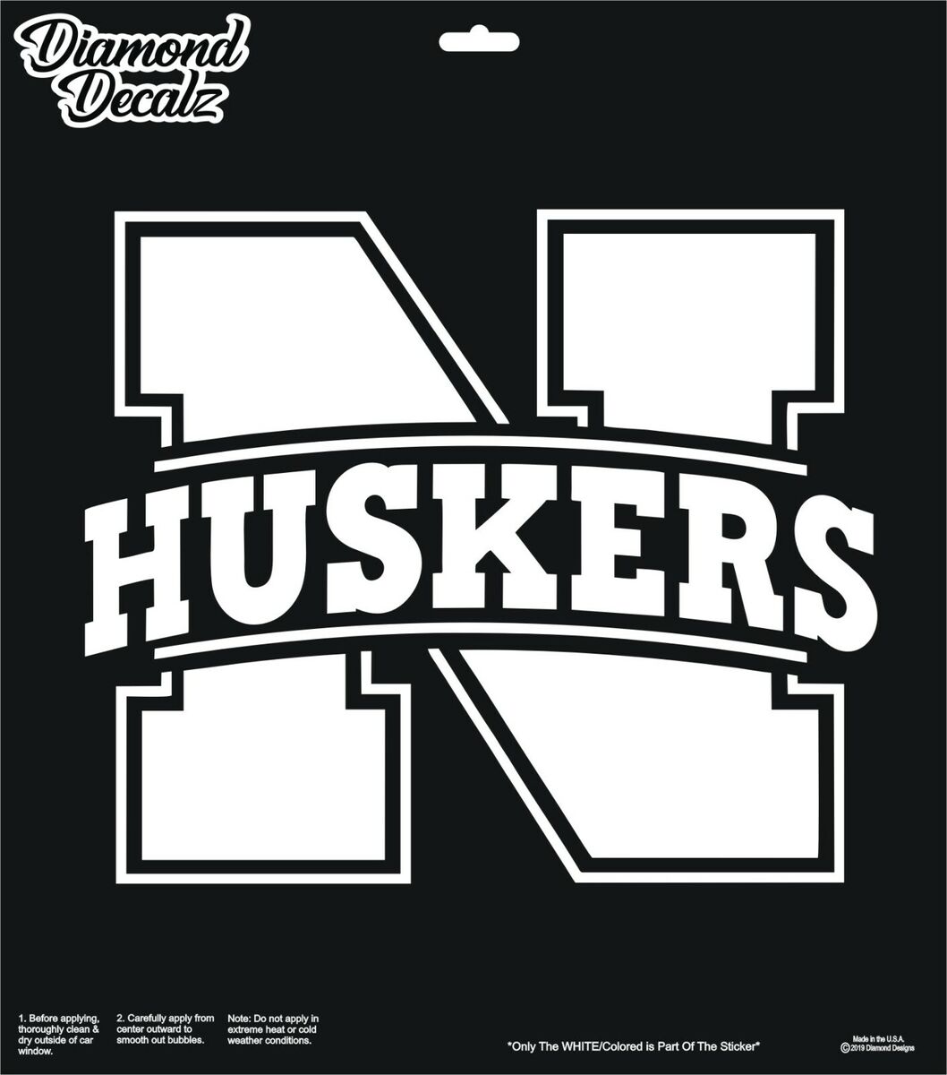 Nebraska Cornhuskers Huskers Football Vinyl Decal Car Truck Logo Window  Sticker