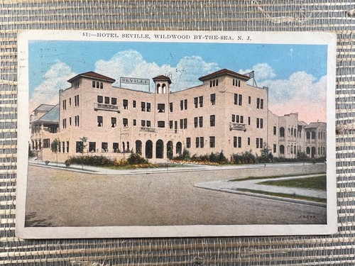 Hotel Seville Wildwood by the Sea New Jersey NJ 1929 Lynn H Boyer Jr Postcard