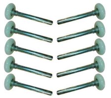 10x Laufrollen 46,5mm/119mm, Achse 12mm, Führungsrolle Sektionaltor Rolltor