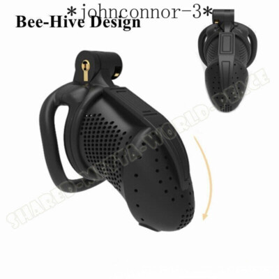 Ventilate Chastity Cage Chastity Device Air Lock 4 Sizes Rings Lock Binding