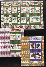 10x Flora / Mushrooms - CTO Paper without Glue - D116