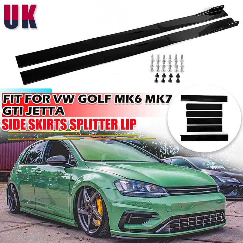 DREAMLIST2019 78.7" For VW Golf MK6 MK7 MK7.5 GTI GTD R Side Skirts Extension Rocker Splitter