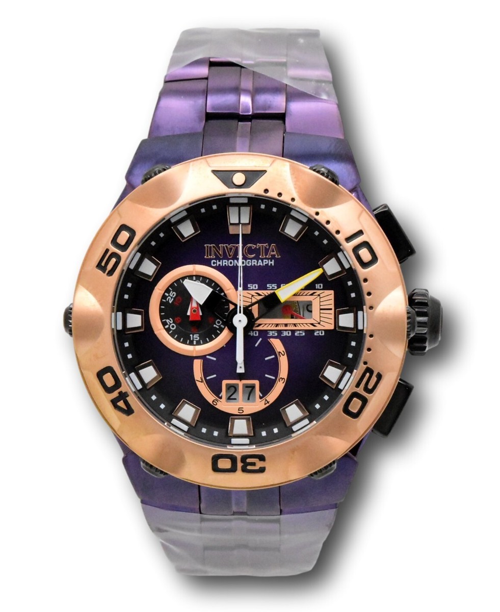 Invicta Subaqua Nova Ridge Men's 49mm Swiss Chronograph Purple