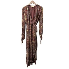 Love Sam Love the Label Anthropologie Moroccan Paisley Wrap Dress Large L