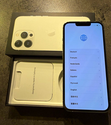 Apple iPhone 13 Pro 128GB Silber iOS Smartphone ohne Simlock mit OVP