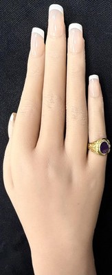 Antique Tiffany & Co. 14K Yellow Gold 1918 W/Oval Amethyst