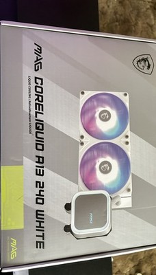 MSI MAG CoreLiquid A13 240 White - Liquid CPU Cooler - RGB - new open box