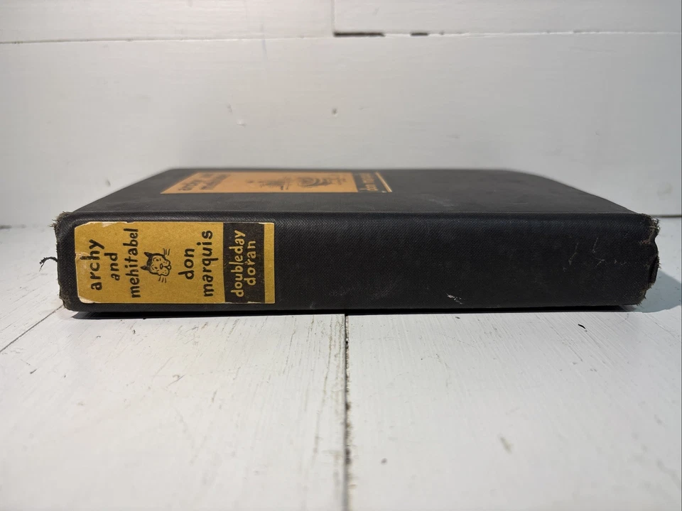 Vintage Archy and Mehitabel by Don Marquis 1934 Hard Cover Collectible Book - Image 2 of 4