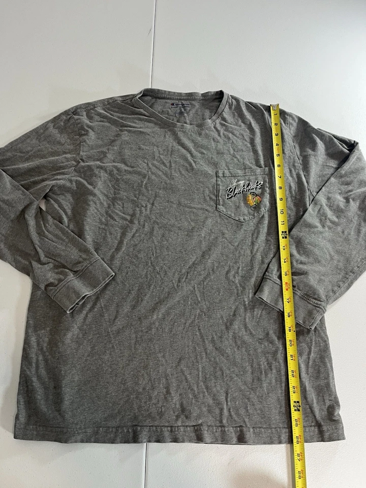 Camisa Chicago Blackhawks manga longa feminina tamanho XL - Imagem 3 de 4