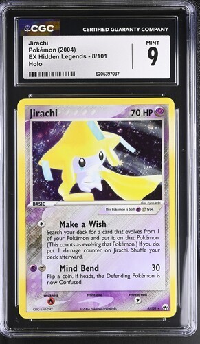CGC 9 MINT JIRACHI 8/101 HOLO 2004 POKEMON EX HIDDEN LEGENDS POP 67