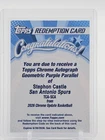 STEPHON CASTLE 2025-26 TOPPS CHROME UPDATE AUTO GEOMETRIC PURPLE /75 Q4093