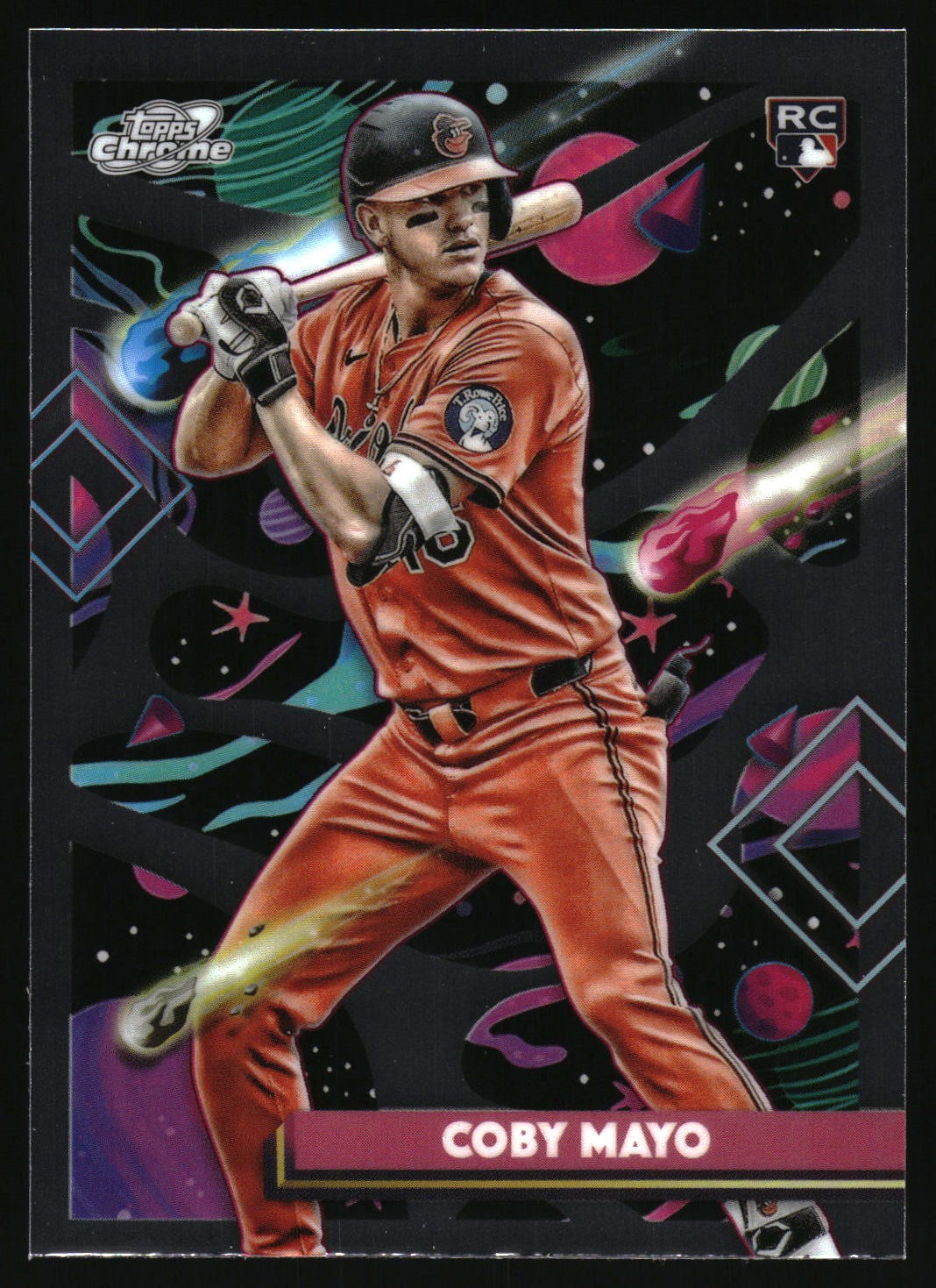 2025 Topps Cosmic Chrome Coby Mayo #154 Baseball Card