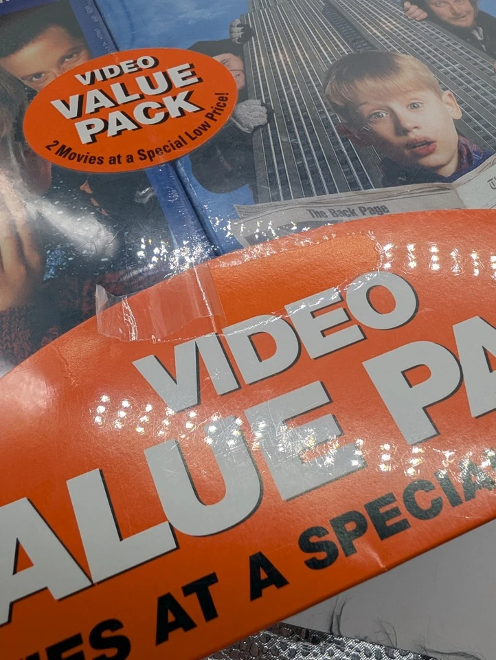 RARE Video Value Pack Double VHS Home Alone 1 & 2 *SEALED** Torn Shrink Wrap - Image 4 of 4