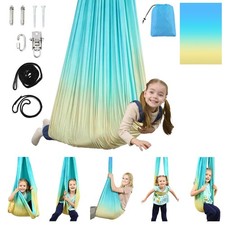 Sensory Swing, Indoor  Outdoor Sensory Swing for Kids  Adults, Double Layer...