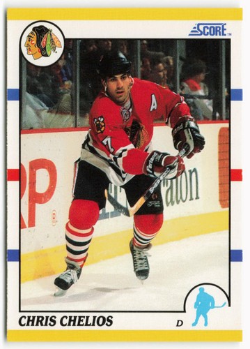 Chris Chelios #4T 1990 Score Rookie Traded card