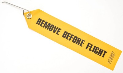 JEGS 1201 ''Remove Before Flight'' Tag with Lock Pin