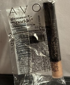 Avon Glazewear Sparkle Lip Gloss Sample In mirage Shade- Factory Sealed
