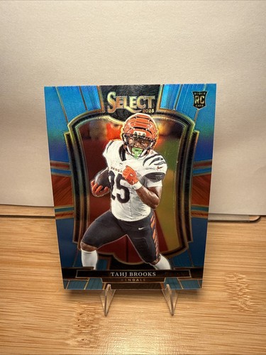 2025 Panini Select Football Tahj Brooks Rookie Light Blue Prizm /99 (RC)