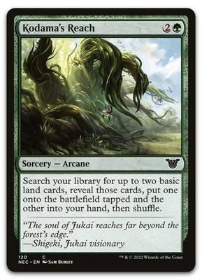 Kodama's Reach #120 (NM) Kamigawa Neon Dynasty NEC Magic MTG