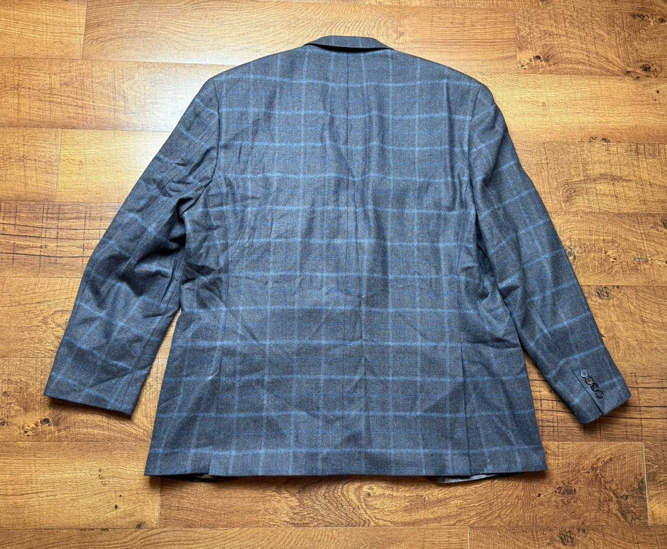 Lauren Ralph Lauren Wool Windowpane Check Sport coat blazer Jacket Mens size 52L - Image 3 of 4