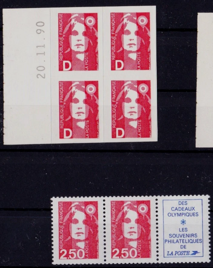 Lot France Marianne du Bicentenaire - Coins datés, Carnets RGR, Bandes pub neuf - Photo 2/3