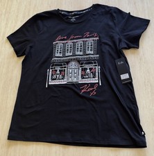 Image of Karl Lagerfeld women’s black t-shirt with embel L/S BNWT