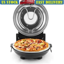 800°F Pizza Oven W/ Ceramic Stone Dual Temperature Control Accessories Included