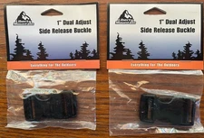 Liberty Mountain 1 Inch Dual Adjust Side Release Buckle 2-pack