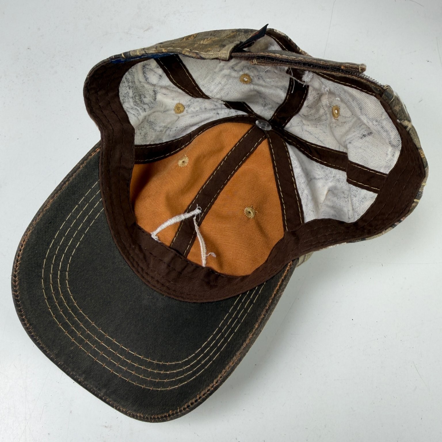Port Authority Baseball Cap Adjustable Brown Blac… - image 5