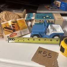 Minor Tonka Jeep 30 Blue Rare With box And Catalog