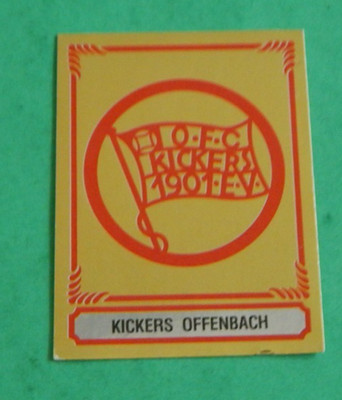Kickers Offenbach -  84 - 1984   ungeklebt - Panini  - Wappen