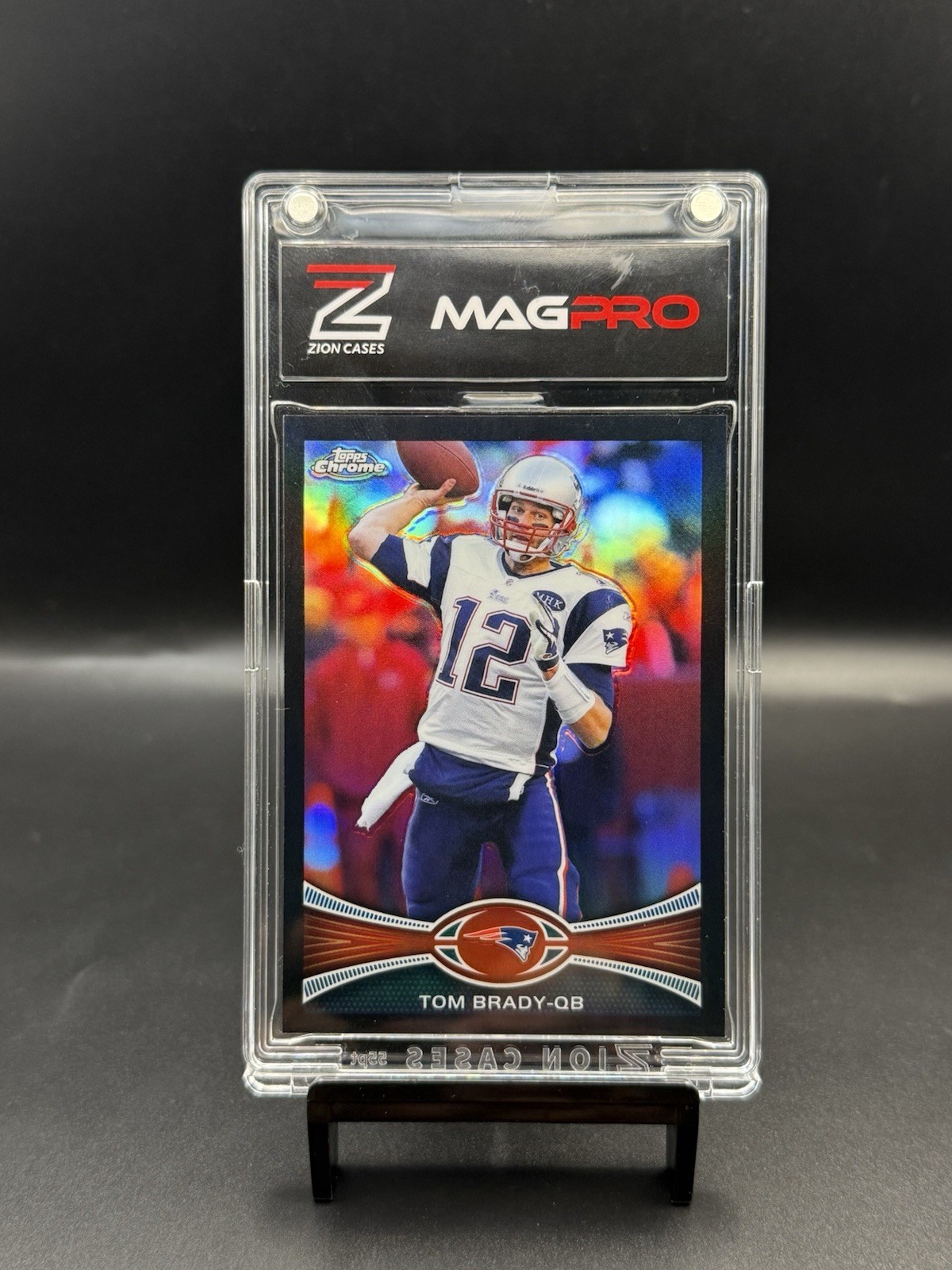 TOM BRADY 2012 TOPPS CHROME BLACK REFRACTOR /299 PATRIOTS