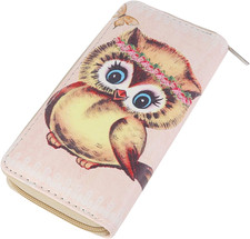 DonDon Geldbörse Damen mit Reißverschluss Portemonnaie Geldbeutel Damen Kinder M