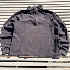 The North Face Men s M Gray Fleece 1/4 Zip Mo...