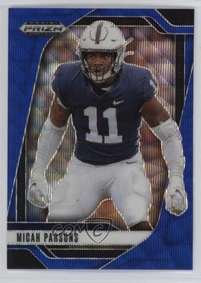 2025 Panini Prizm Draft Picks Blue Wave Prizm 5/299 Micah Parsons #191 pe8