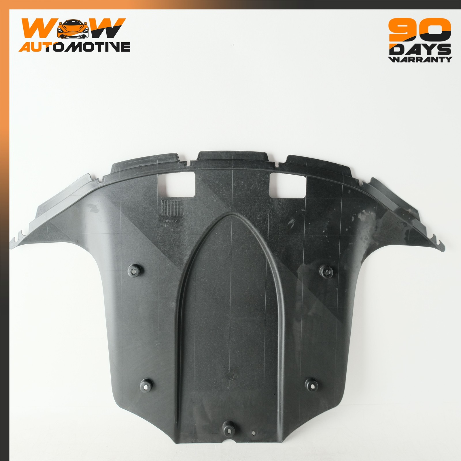 07-11 BENTLEY CONTINENTAL GTC REAR UNDERBODY SPLASH SHIELD COVER TRIM BLACK OEM
