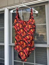 NWT $128 Profile by Gottex  Sexy One-Piece Swimsuit Women's  size 16