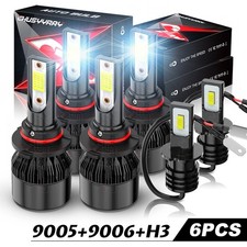Fit Toyota Corolla 2001-2004 6000k Led Headlight Fog Light Bulbs Combo Kit White