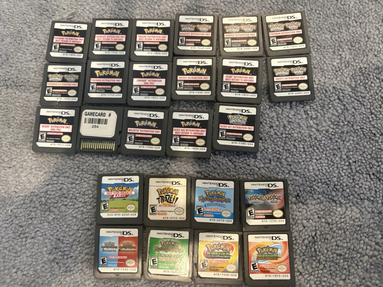 Pokemon Distribution Cartridge / NFR Complete USA Set  - Arceus, Manaphy, More