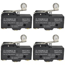 4 PCS Z-15GW22-B Micro Limit Switch Hinge Roller Lever SPDT 15A 125-380VAC