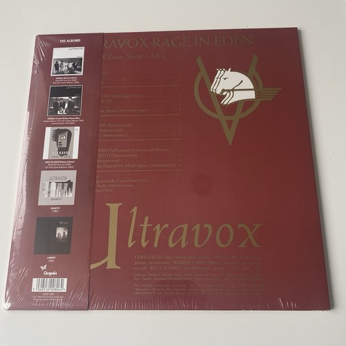 Ultravox Rage In Eden 2 x LP Album vinyl record Steve Wilson mix 180g clear RSD - Picture 2 of 2
