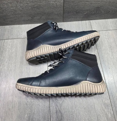 Remonte soft Navy leather boots Lace Up Sz 40 S000763