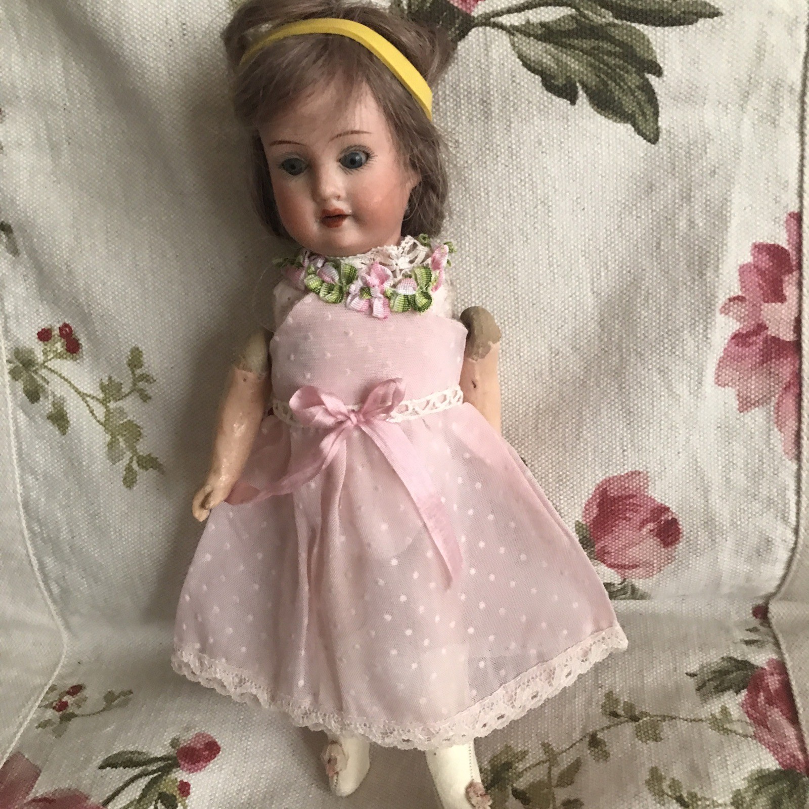Robe poupée ancienne neuve vêtement de collection vintage 45cm