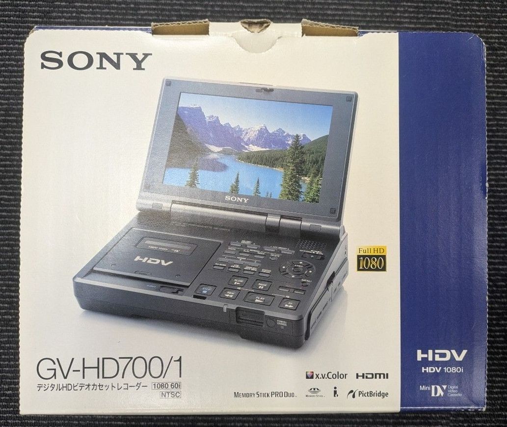【ジャンク】SONY GV-HD700/1 Sony GV-HD700 Mini DV VCR for sale online | eBay